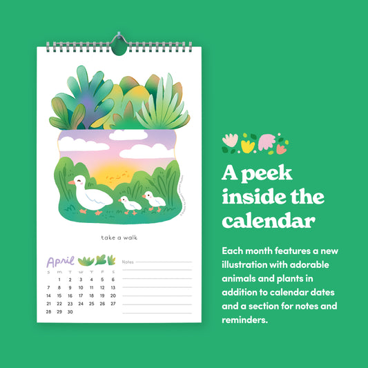 *CLEARANCE* Kindness + Care 2024 Wall Calendar