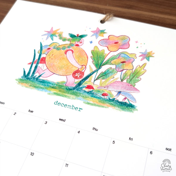 2025 Wall Calendar - Adventures in Mushroom Grove: A Year of Magic & Joy