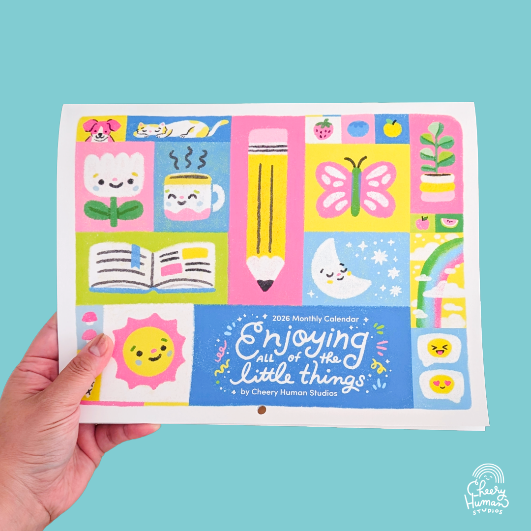 Enjoying the Little Things - 2026 Wall Calendar – Cheery Human Studios