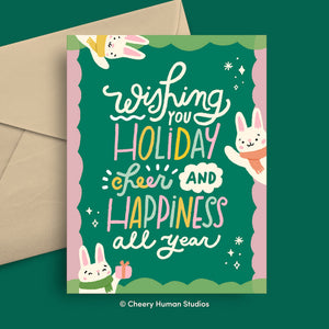 Holiday Cheer and Happiness - Greeting Card ✺ Christmas ✺ Holiday