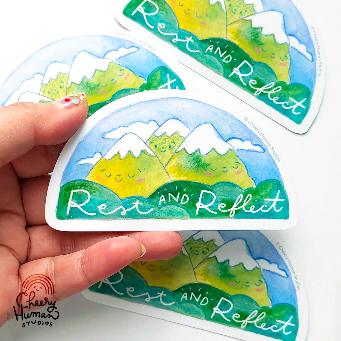 Rest & Reflect - Handmade Vinyl Sticker