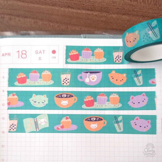 Cozy Cat Cafe - Washi Tape