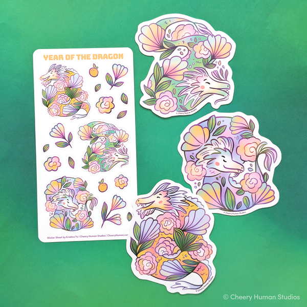 Year of the Dragon: Vinyl Sticker & Sticker Sheet Set