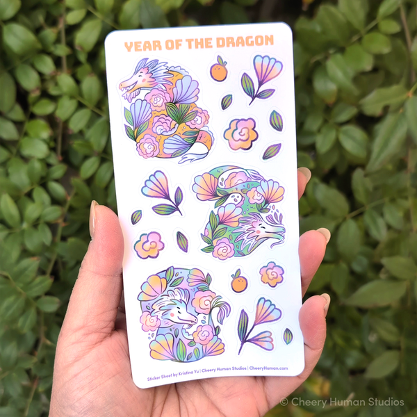 Year of the Dragon: Vinyl Sticker & Sticker Sheet Set