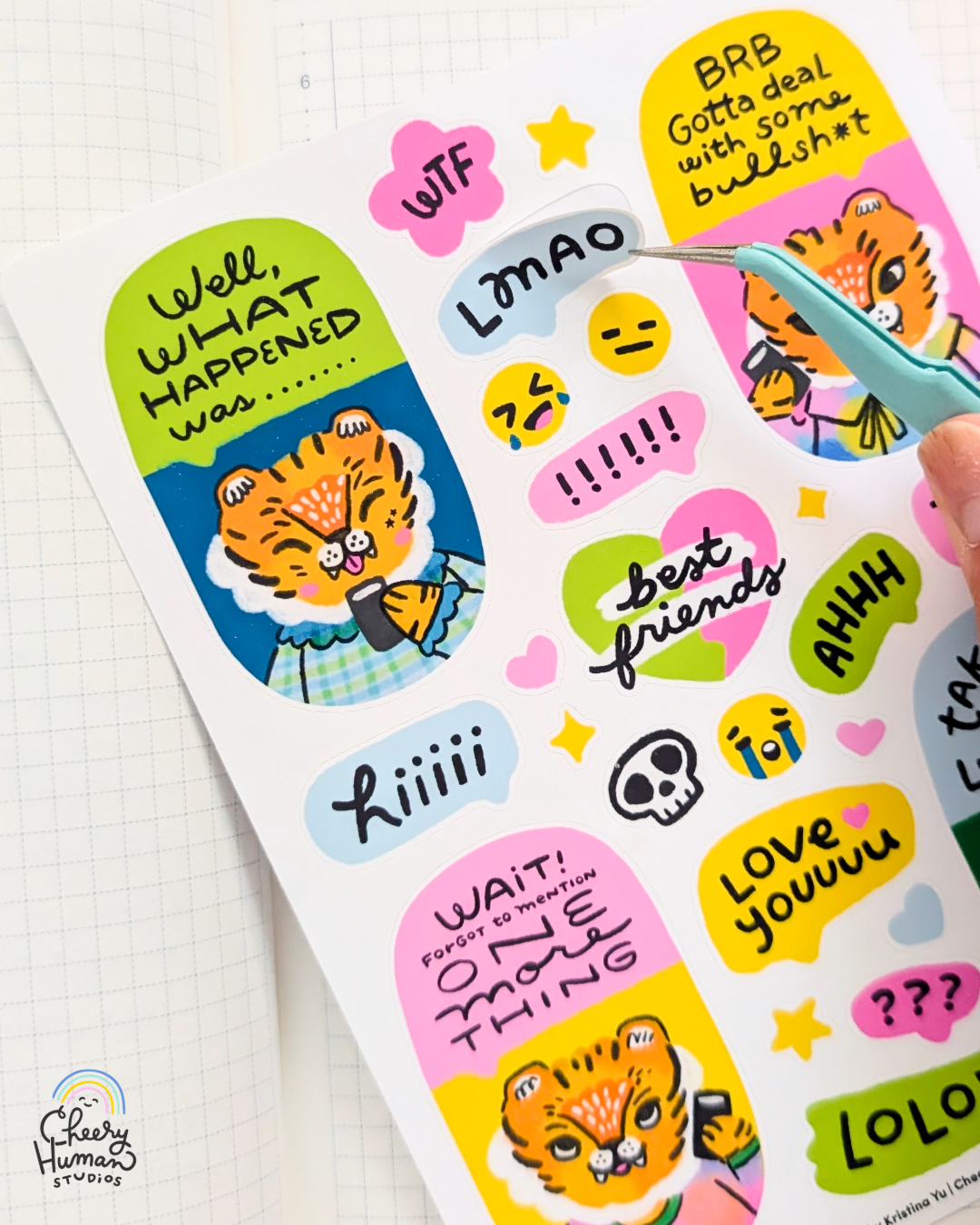 BFF Chats - Decorative Sticker Sheet