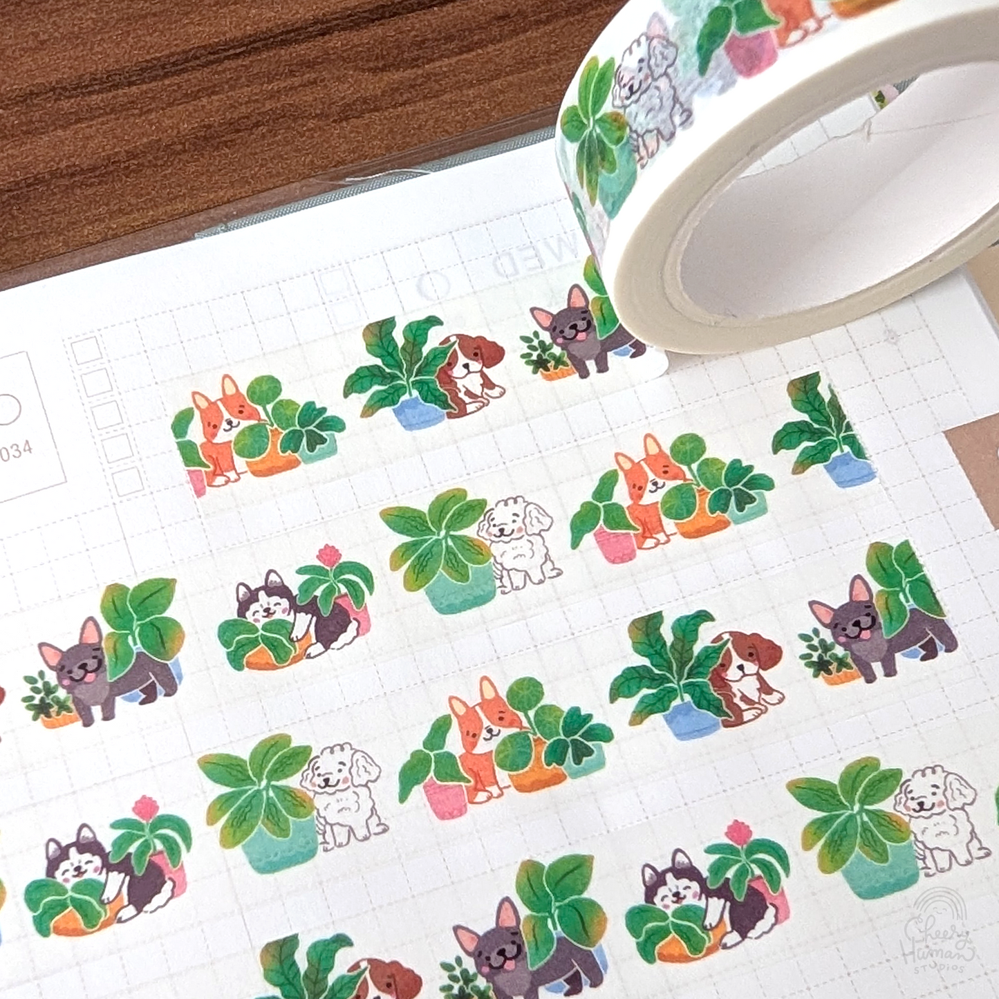 Dogs & Plants - Washi Tape