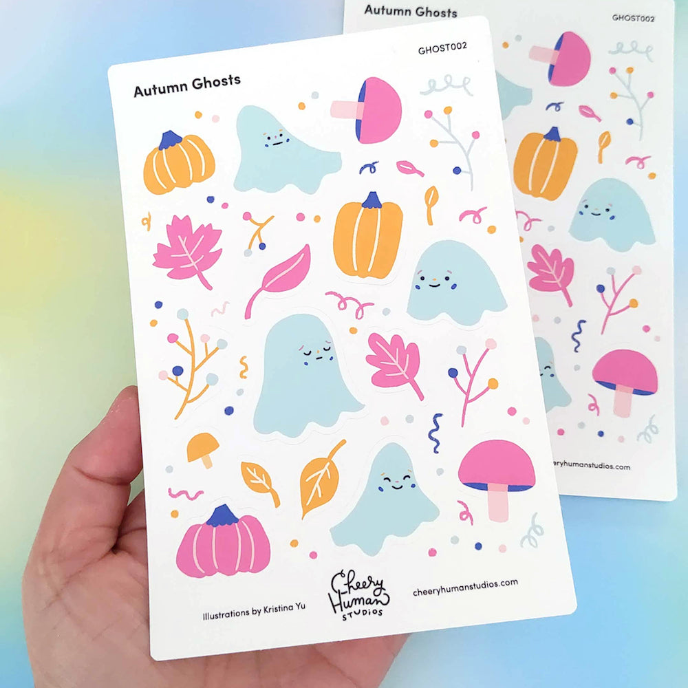 Autumn Ghosts Sticker Sheet