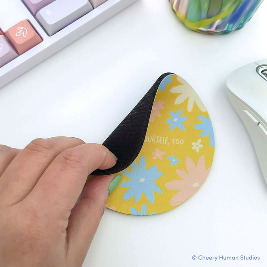 Be Kind to Yourself Coaster | Encouraging Florals Coaster