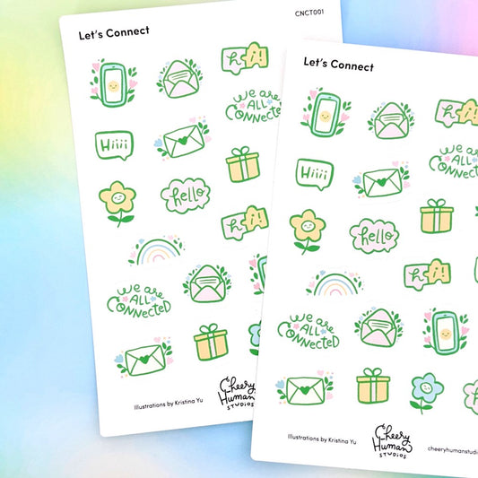 Connection - Sticker Sheet | Single Sticker Sheet or Pack of 5