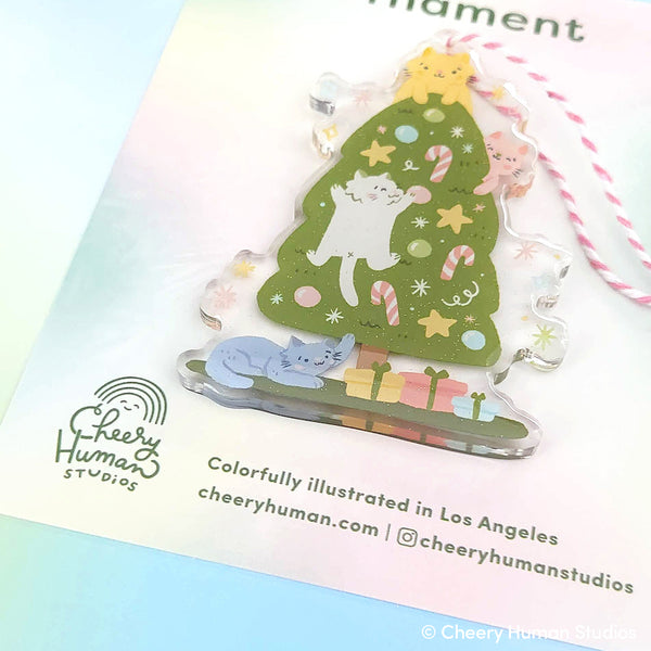 Catmas Tree Ornament | Cat Ornament | Holiday