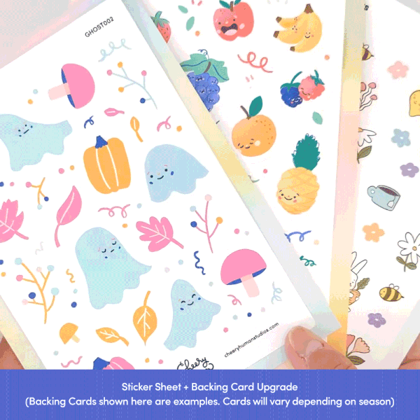 Cute Fruits - Sticker Sheet | Single Sticker Sheet or Pack of 5