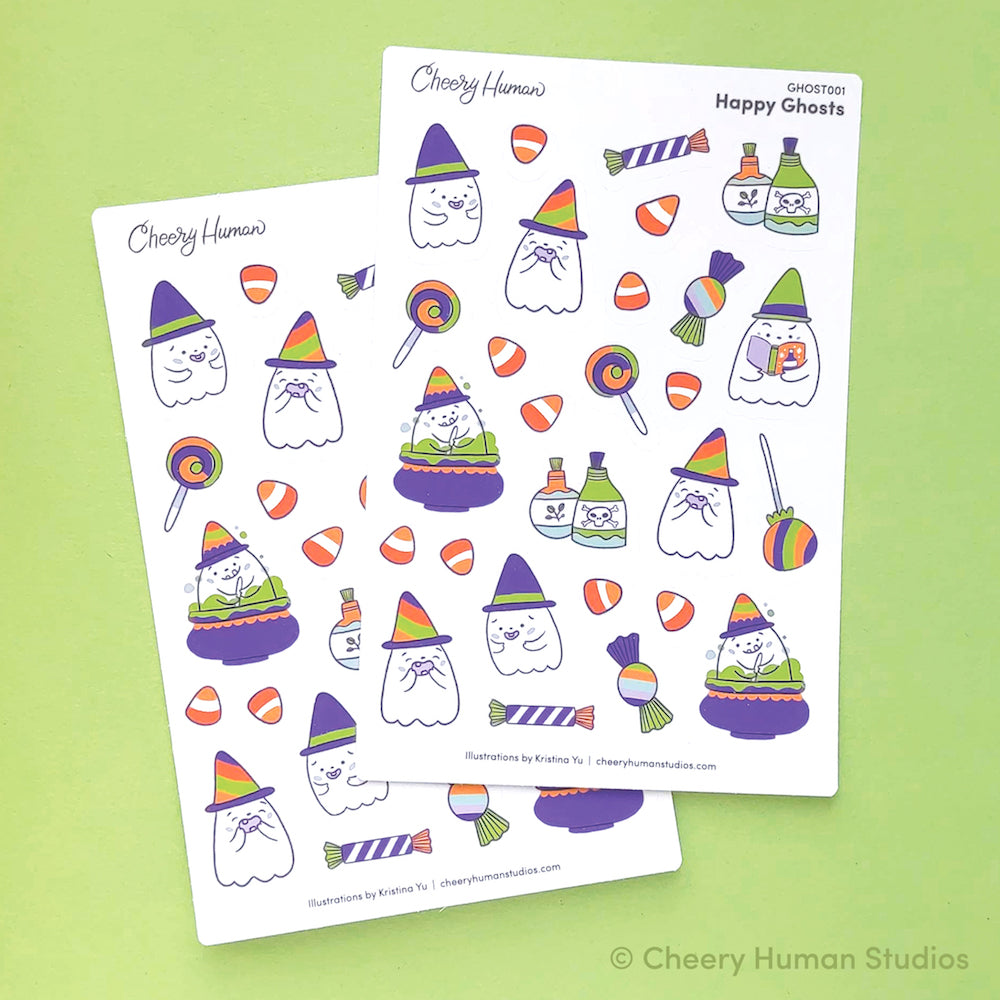 Happy Ghosts | Sticker Sheet