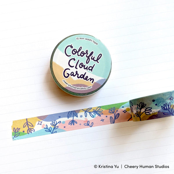Colorful Cloud Garden - Washi Tape