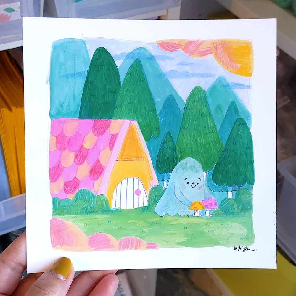 Forest Ghost - 6x6 Art Print