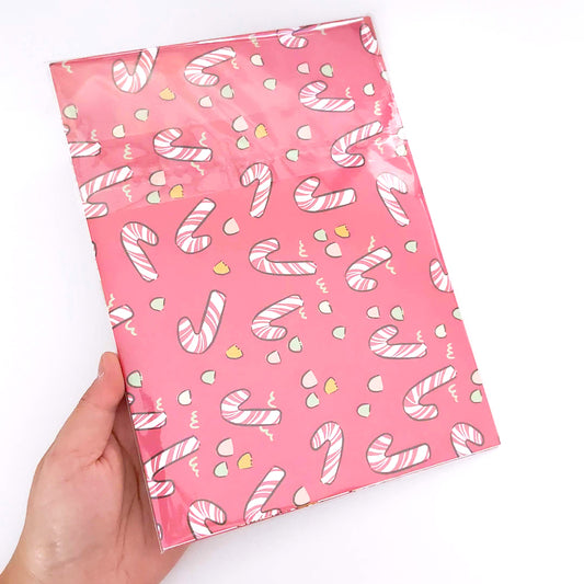 Gingerbread Village - Double Sided Gift Wrap - Folded Flat Pack of 2 Sheets