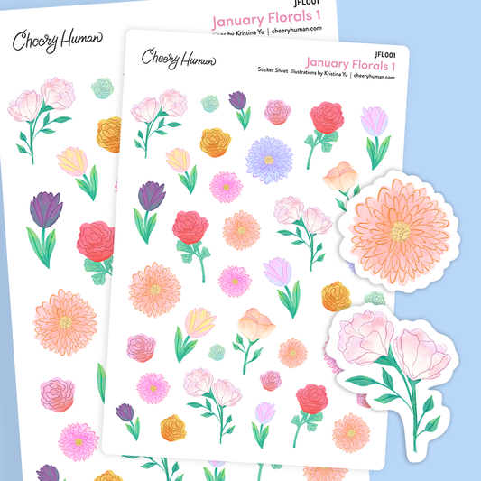 Build Your Own Sticker Sheet Pack of 5 | Planner Sticker Sheets