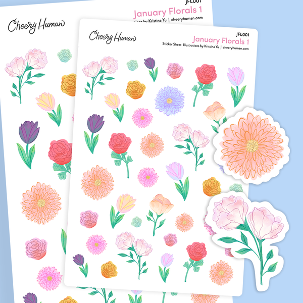 Build Your Own Sticker Sheet Pack of 5 | Planner Sticker Sheets