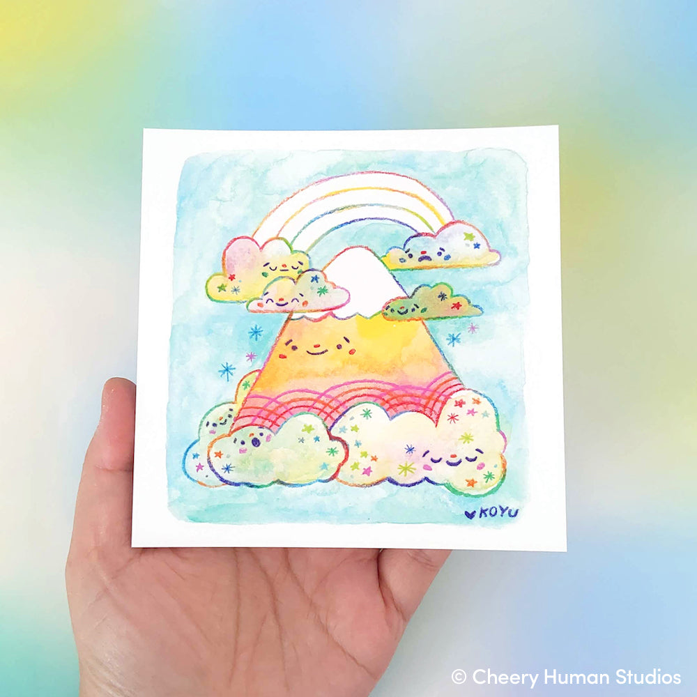Magical Mountain - 5x5 Art Print