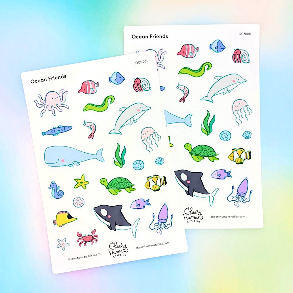 Ocean Friends Sticker Sheet
