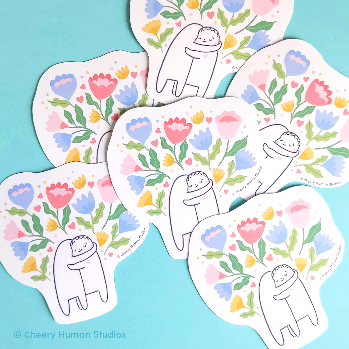 Healing Hugs - Handmade Vinyl Sticker