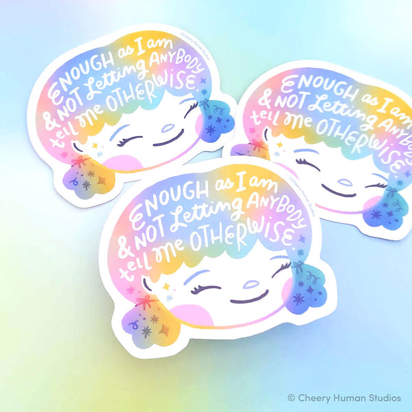 Hair Emotions 2: Enough - Handmade Vinyl Sticker