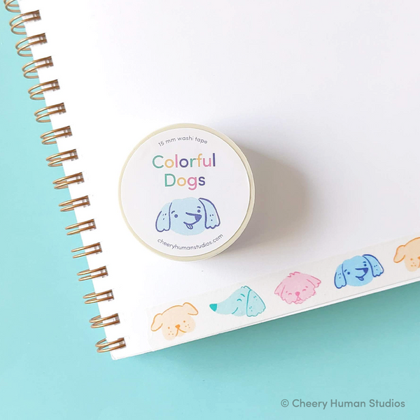 Colorful Dogs - Washi Tape