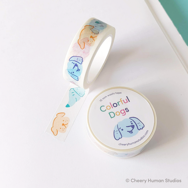 Colorful Dogs - Washi Tape