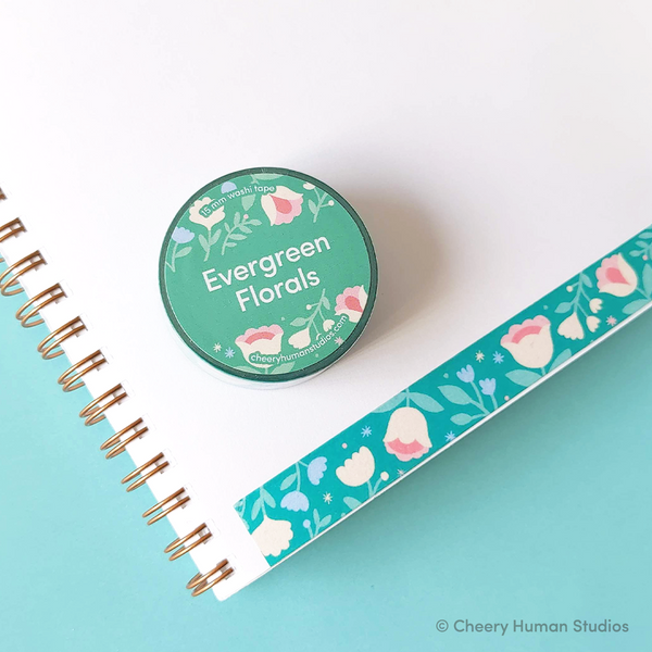Evergreen Florals - Washi Tape