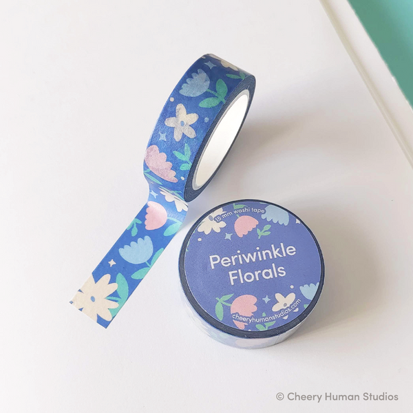 Periwinkle Florals - Washi Tape