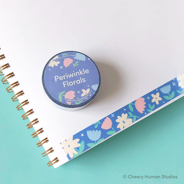Periwinkle Florals - Washi Tape