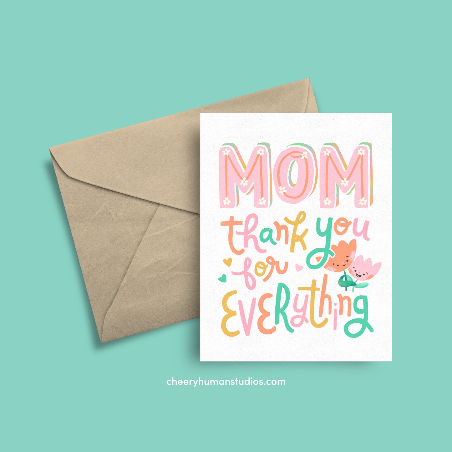 Thanks, Mom | Mother's Day Greeting Card | Just Because Greeting Card | Love Greeting Card