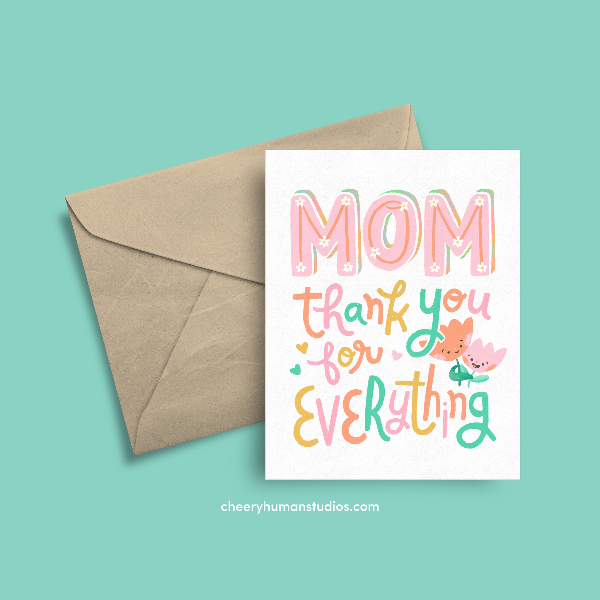 Thanks, Mom  |  Mother's Day Greeting Card | Just Because Greeting Card | Love Greeting Card