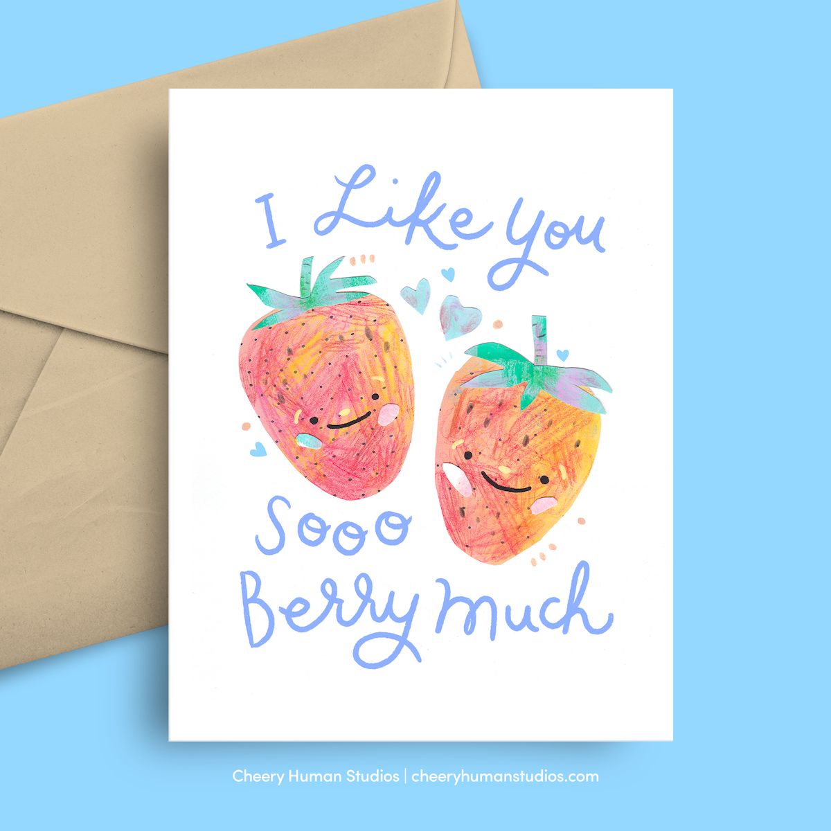 Like You Berry Much - Greeting Card | Love & Friendship | Thinking of You