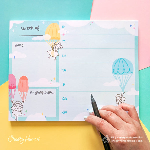 In the Clouds - Weekly Planner Notepad