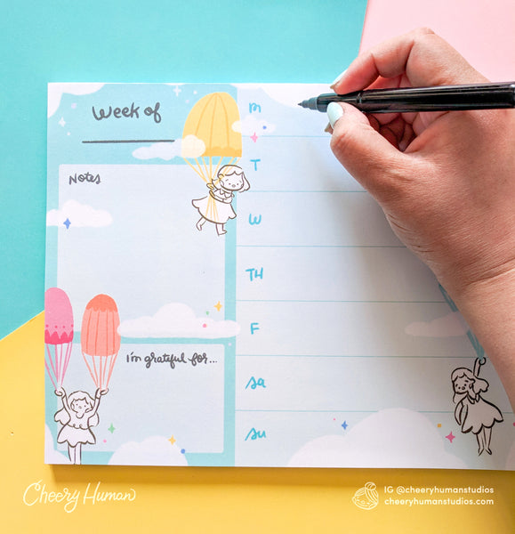 In the Clouds - Weekly Planner Notepad