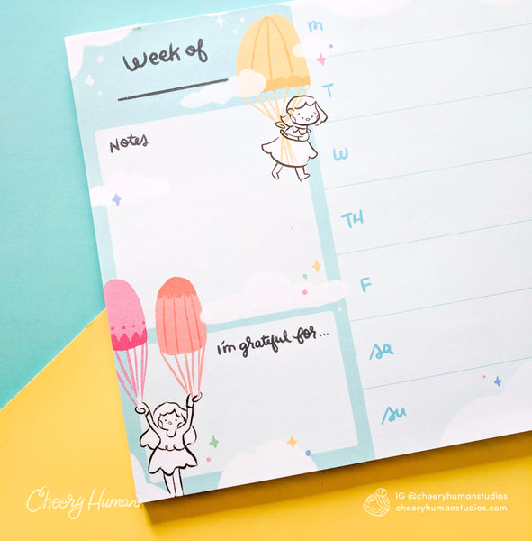 In the Clouds - Weekly Planner Notepad