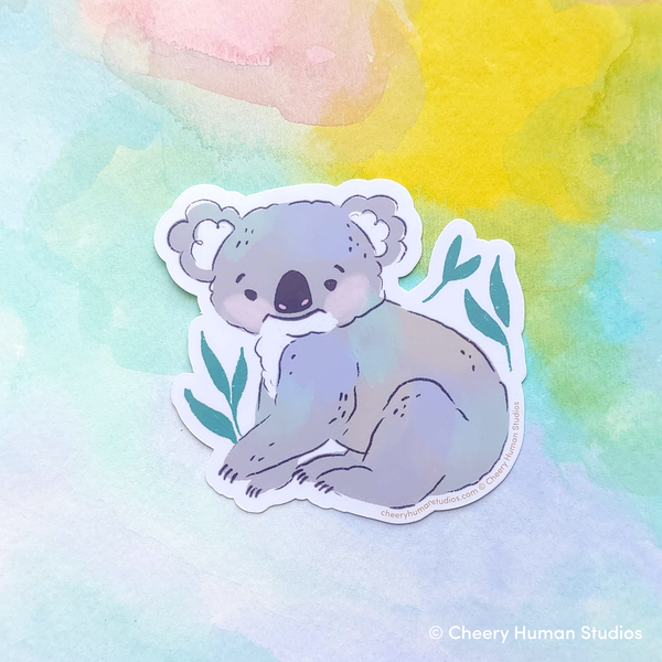 Koala Trio - Set of 3 Handmade Vinyl Stickers
