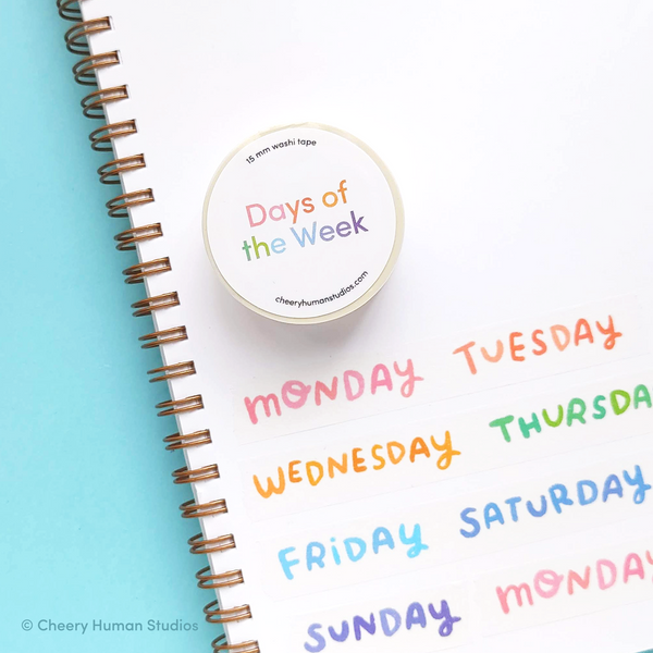 Days of the Week - Washi Tape