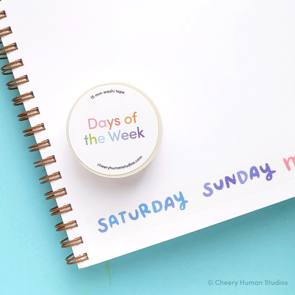 Days of the Week - Washi Tape