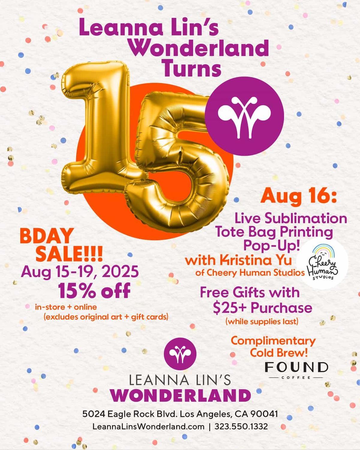 *Event* Leanna Lin's Wonderland Turns 15 + Special Release Pop-Up ...