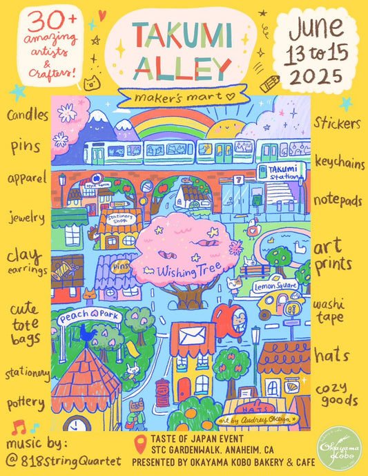 *Event* Takumi Alley Maker's Mart @ Taste of Japan - STC Gardenwalk Anaheim