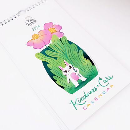 *CLEARANCE* Kindness + Care 2024 Wall Calendar