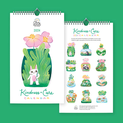*CLEARANCE* Kindness + Care 2024 Wall Calendar