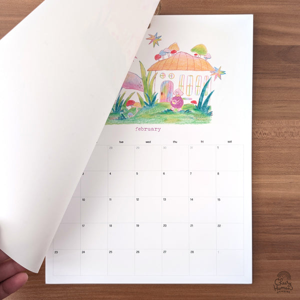 2025 Wall Calendar - Adventures in Mushroom Grove: A Year of Magic & Joy