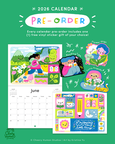 PRE-ORDER | Enjoying the Little Things - 2026 Wall Calendar (includes free vinyl sticker gift)