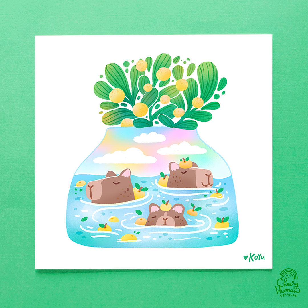 Capybaras - Art Print