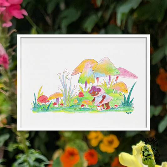 Mushroom Grove: Foraging - 7x5 Art Print