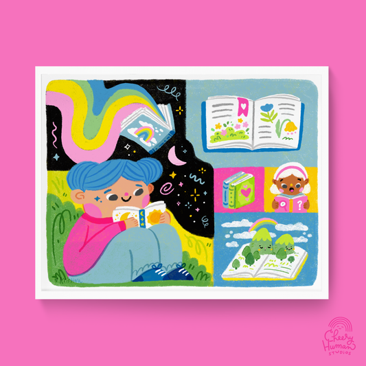 Reading Books is Magical - Art Print