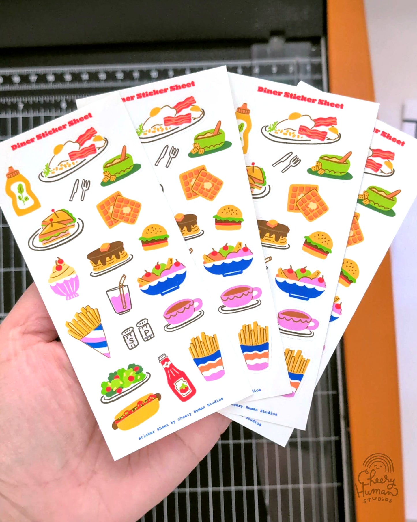 Diner - Decorative Sticker Sheet