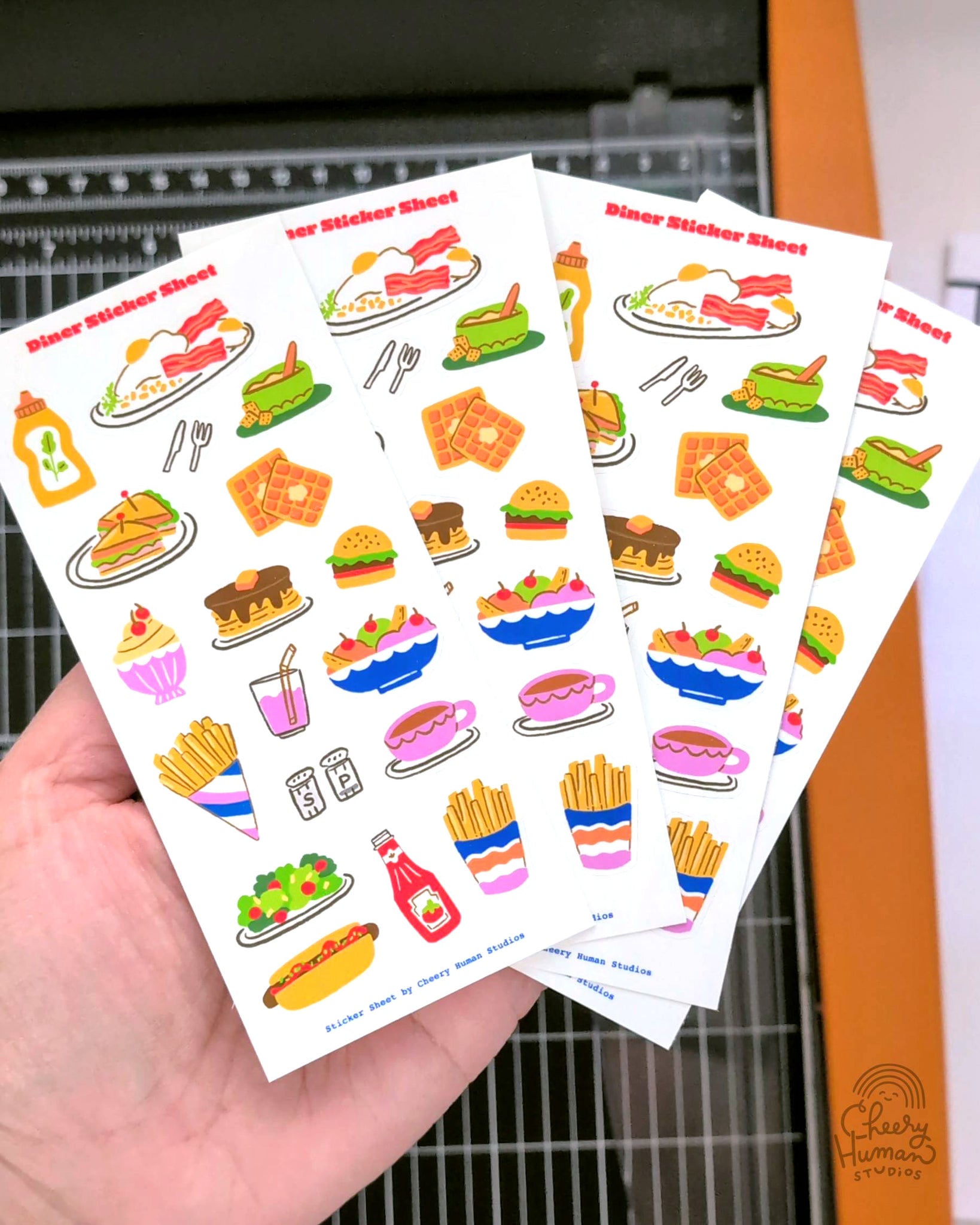 Diner - Decorative Sticker Sheet